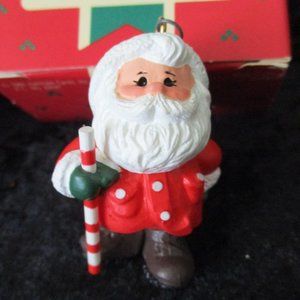 Vintage 1986 Hallmark Cards Handcrafted Christmas Ornament 'Jolly Hiker'